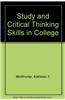 Study and Critical Thinking Skills in College (2001 Reprint)