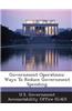 Government Operations: Ways to Reduce Government Spending