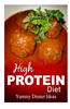 High Protein Diet - Yummy Dinner Ideas: High-Protein Cooking and Baking for Weight Loss and Energy