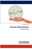 Teacher Absenteeism