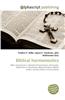Biblical Hermeneutics