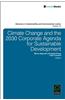 Climate Change and the 2030 Corporate Agenda for Sustainable Development
