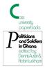 Politicians and Soldiers in Ghana, 1966-72