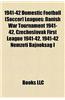 1941-42 Domestic Football (Soccer) Leagues: Danish War Tournament 1941-42, Czechoslovak First League 1941-42, 1941-42 Nemzeti Bajnoksag I