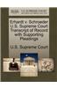 Erhardt V. Schroeder U.S. Supreme Court Transcript of Record with Supporting Pleadings