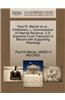 Paul W. Mercer Et UX., Petitioners, V. Commissioner of Internal Revenue. U.S. Supreme Court Transcript of Record with Supporting Pleadings