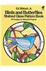 Birds and Butterflies Stained Glass Pattern Book