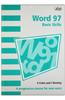 Microsoft Word 97: Basic Skills: A Progressive Course for New Users
