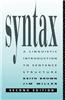 Syntax: A Linguistic Introduction to Sentence Structure