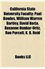 California State University Faculty: California State Polytechnic University, Pomona Faculty, California State University
