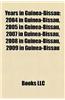 Years in Guinea-Bissau: 2004 in Guinea-Bissau, 2005 in Guinea-Bissau, 2007 in Guinea-Bissau, 2008 in Guinea-Bissau, 2009 in Guinea-Bissau