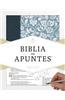 Rvr 1960 Biblia de Apuntes - Azul - Piel Genuina y Tela Impresa