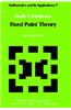 Fixed Point Theory: An Introduction