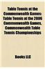 Table Tennis at the Commonwealth Games: Table Tennis at the 2006 Commonwealth Games, Commonwealth Table Tennis Championships