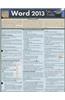 Word 2013 Tips & Tricks Quick Reference Software Guide