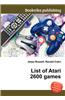 List of Atari 2600 Games