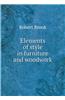 Elements of Style in Furniture and Woodwork