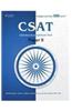 CSAT: Civil Services Aptitude Test (Paper II)