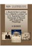 L Bucki & Son Lumber Co V. Atlantic Lumber Co U.S. Supreme Court Transcript of Record with Supporting Pleadings