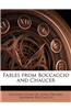 Fables from Boccaccio and Chaucer