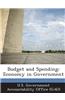Budget and Spending: Economy in Government