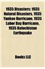 1935 Disasters: 1935 Natural Disasters, 1935 Yankee Hurricane, 1935 Labor Day Hurricane, 1935 Balochistan Earthquake