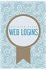 Password Diary: Web Logins