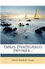 Tables D'Integrales Definies...