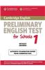 Cambridge Preliminary English Test for Schools 1 Student's Book Without Answers: Official Examination Papers from University of Cambridge ESOL Examina