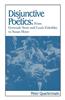 Disjunctive Poetics: From Gertrude Stein and Louis Zukofsky to Susan Howe