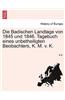 Badischen Landtage Von 1845 Und 1846. Tagebuch Eines Unbetheiligten Beobachters, K. M. V. K.