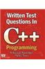 Written Test Questions in C++ Programming