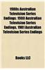 1980s Australian Television Series Endings: 1980 Australian Television Series Endings, 1981 Australian Television Series Endings