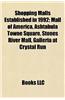 Shopping Malls Established in 1992: Mall of America, Ashtabula Towne Square, Stones River Mall, Galleria at Crystal Run