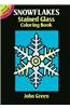 Snowflakes Stained Glass Coloring Book