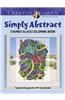 Creative Haven Simply Abstract Stained Glass Coloring Book