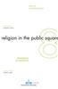 Religion in the Public Square: Perspectives on Secularism