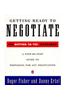 Getting Ready to Negotiate