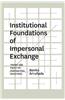 Institutional Foundations of Impersonal Exchange: Theory and Policy of Contractual Registries