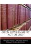 Open Government Act of 2007