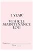 1 Year Vehicle Maintenance Log: Pink Cover