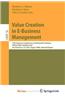 Value Creation in E-Business Management