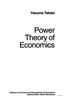 Power Theory of Economics