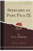 Speeches of Pope Pius IX (Classic Reprint)