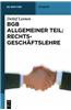 Bgb Allgemeiner Teil: Rechtsgeschaftslehre
