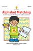 Alphabet Matching: Hands-On Alphabet Skills for Early Learners