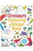 Dinosaurs Sticker and Colouring Book