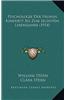 Psychologie Der Fruhen Kindheit Bis Zum Sechsten Lebensjahre (1914)