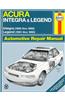 Acura Integra (1990 Thru 1993) & Legend (1991 Thru 1995)