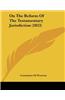 On The Reform Of The Testamentary Jurisdiction (1853)